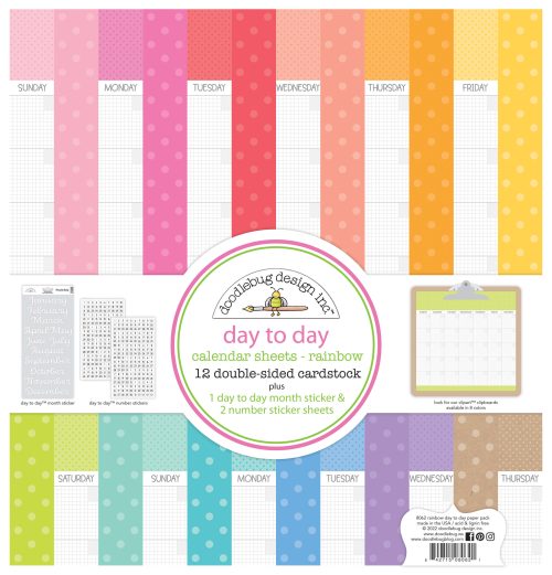 Rainbow day to day - calendar assortment pack