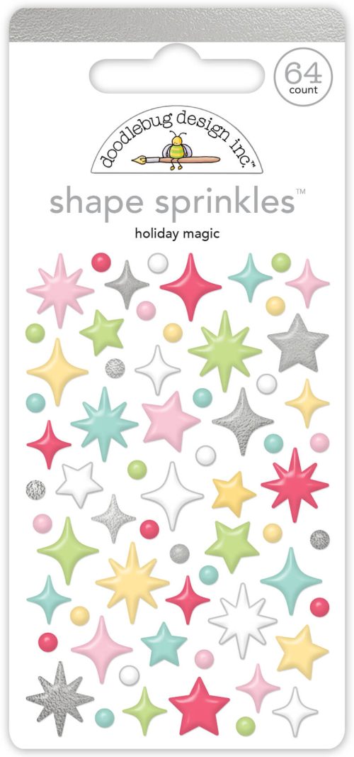 Calcomania con epoxy – sprinkles – holiday magic