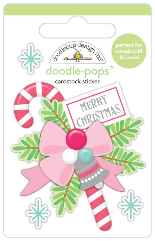 Calcomania dimensional - doodle-pop - Merry christmas