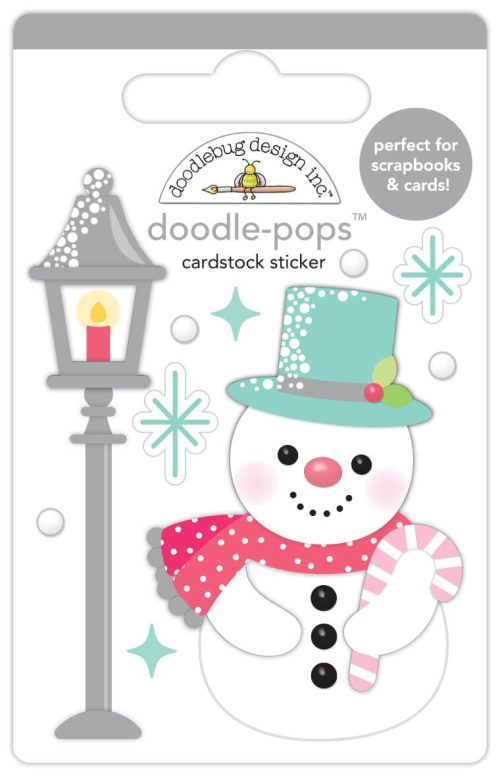 Calcomania dimensional - doodle-pops - snow wonderful