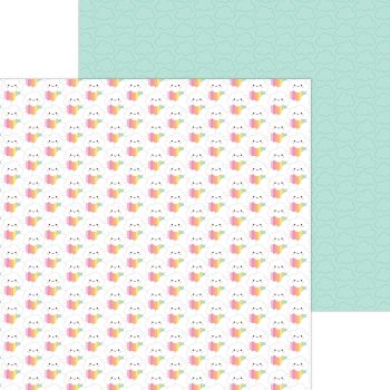 Papel 12x12 - Butterfly kisses - rainbow skies